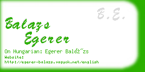 balazs egerer business card